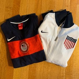Sale! Nike USA bomber jacket and long-sleeve T - M